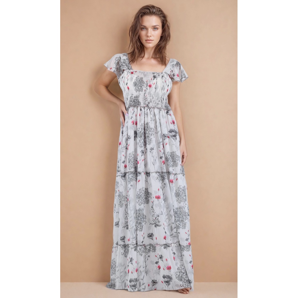 Attitude Corsets - Leena Maxi long dress - Grey